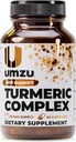 UMZU Turmeric Curcumin Supplement | Joint Comfort 7 Natural Ingredients - Bromelin, Boswellia & BioPerine Black Pepper | Supports Joint Health & Immunity (30 Day Supply | 60 Capsules)