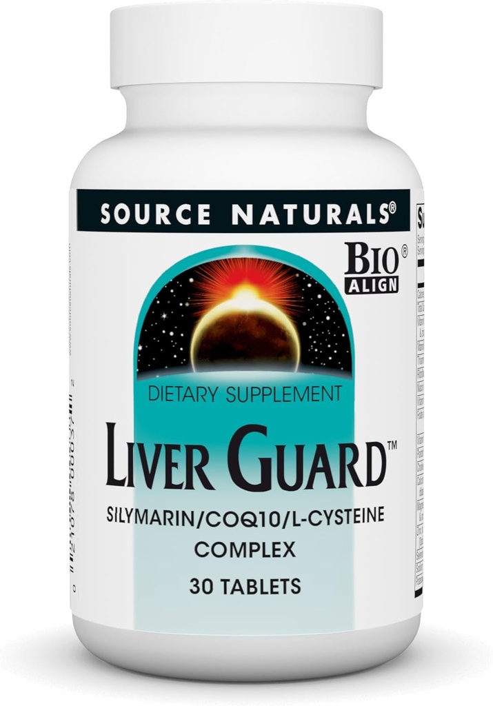 Source Naturals Liver Guard - Silymarin, CoQ10, N-Acetyl Cysteine Complex - 30 Tablets