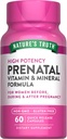 Nature's Truth Prenatal Vitamins With Folic Acid | 60 Capsules | Non-GMO & Gluten Free Supplement