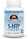 Source Naturals Serene Science 5-HTP, Balanced Mood*, Non-GMO Dietary Supplement, 200 mg - 120 Capsules