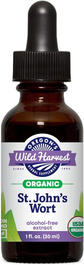 Oregon's Wild Harvest Fresh Organic St. John's Wort Extract, 1 Fluid Ounce