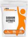 BulkSupplements.com Sodium Citrate Powder - Sodium Citrate Food Grade, Emulsifier, Flavor Enhancer - Gluten Free, 3g per Serving, 100g (3.5 oz) (Pack of 1)