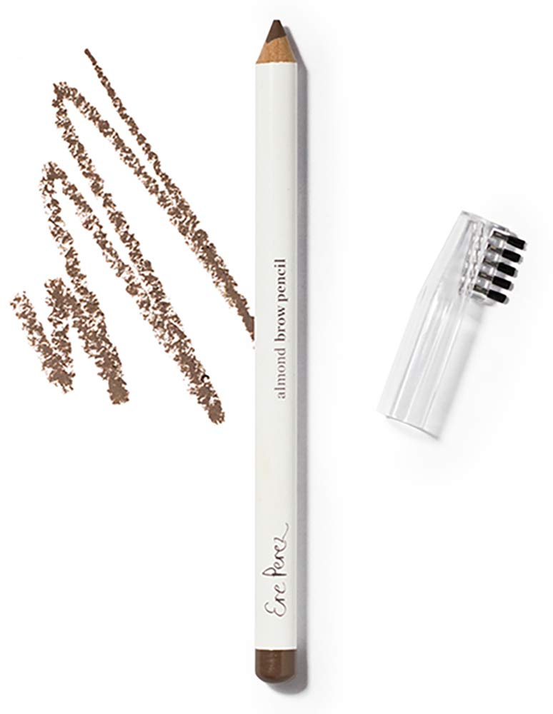 Ere Perez - Natural Almond Eyebrow Pencil | Supports Growth, Long-Lasting, Full Coverage | Coconut Oil + Vitamin E | Vegan, Cruelty-Free, Clean Beauty (Perfect, 0.04 oz | 1.1 g)