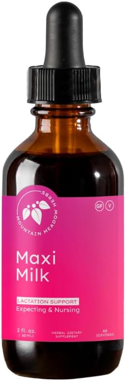 Mountain Meadow Herbs Maxi-Milk- Natural Liquid Lactation Support to Increase Breast Milk Production Quickly & Effectively for Breastfeeding Moms - 2 oz