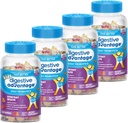 Digestive Advantage Kids Natural Fruit Flavors Probiotic Gummies for Kids Occassional Bloating, Minor Abdominal Discomfort & Gut Health, 60 Count Gummies (4 Pack)
