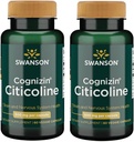 Swanson Cognizin Citicoline 1,000 Milligrams 60 Veg Capsules (2 Pack)