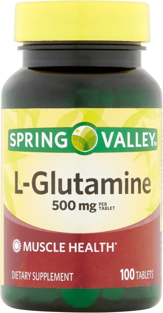 Spring Valley - L-Glutamine 500 mg, 100 Tablets