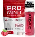 Promino® Essential Amino Acid Muscle Drink – 2X More Effective Than Whey – NSF Certified for Sport – Sugar-Free Recovery Fuel – Raspberry, 30 Servings