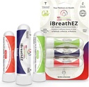 iBreathEZ Nasal Sinus Inhaler Kit Formulated by ENT Surgeons with Essential Oils for Energy, Stress, Decongesting & Cold or Allergy Relief (3 Pack)