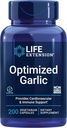 Life Extension Optimized Garlic, standardized Capsules for Heart Health, Immune Support, Cellular detoxification and Healthy platelet Function, Gluten-Free, Non-GMO, Vegetarian, 200 Capsules