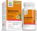 Terry Naturally Quercetin with Vitamin C Enhanced Absorption - Quercetin Supplement for Immune Support & Cellular Health - Respiratory Supplement for Sinus & Lung Health - 60 Capsules