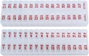 Twice-a-Day Monthly Pill Box Planner Set - AM & PM Medication Organizer for 31 Days! Set Contains 2 Organizers for One Month. (Clear - 31 Day AM/PM -1 Pack)