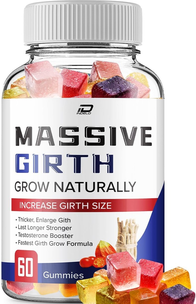 Massive Girth Gummy for Men - MassiveGirth Hemp Gummies Advanced Formula Reviews (1 Pack - 60 Gummies)