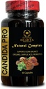 Candida PRO Natural Complex - Digestive aid, reishi Mushroom Supplement Capsules Organic, Wormwood herb, Natural Candida Cleanse - 1 Bottle 60 Capsules