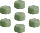 Cadence Travel Containers - Pill Case Set - Magnetic Travel Capsules,Daily Medicine Organizer for Pills, Supplements, & Vitamins - 7 Flex Smalls (0.56oz) for Weekly Pill Organizer - Eucalyptus