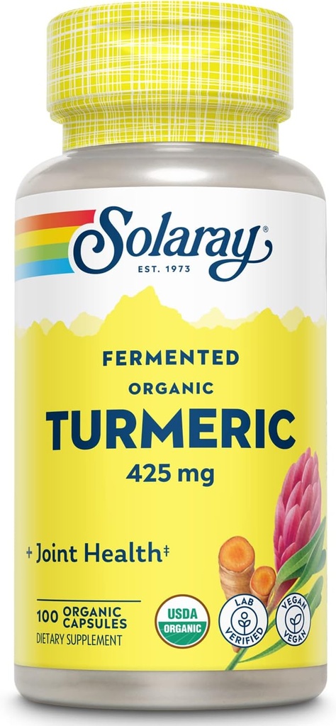 SOLARAY Fermented Turmeric Root 500mg | 100 VegCaps