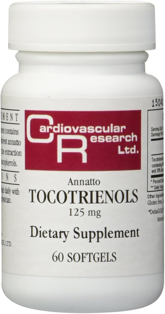 Ecological Formulas - Annatto Tocotrienols 125 mg 60 gels [Health and Beauty]