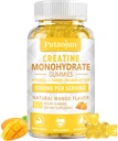 Creatine Monohydrate with Vitamins D3 & B12 | Sugar-Free Hydrolyzed Collagen & Creatine Gummies | 60 Count