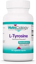 Nutricology L-Tyrosine - Brain Support, Hormone Precursor, Free Form Amino Acid, 500mg Supplement, Thyroid Support Capsules - 100 Count