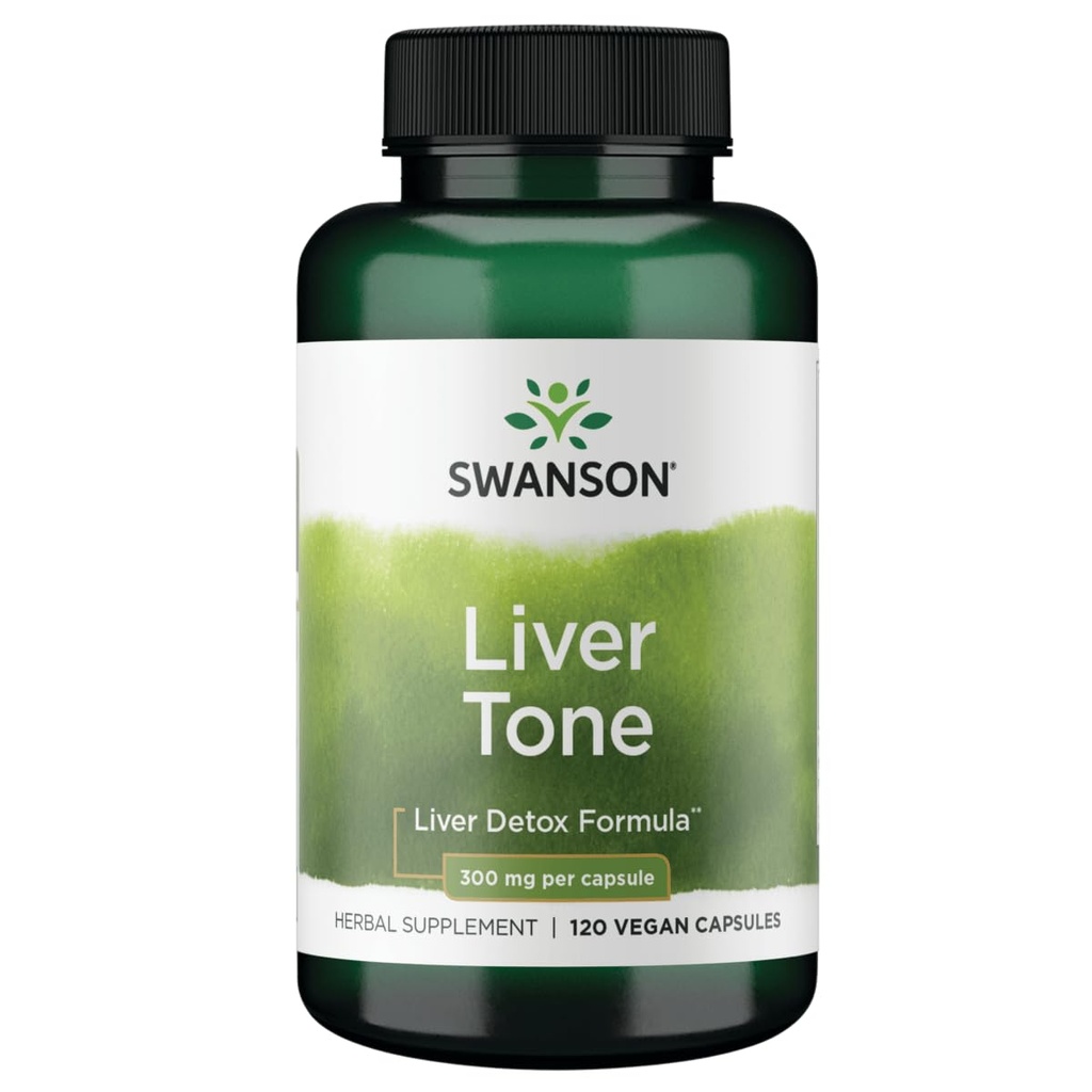 Swanson Liver Tone Liver Detox Formula 300 Milligrams 120 Veg Capsules