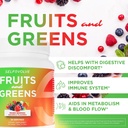 Fruits and Greens Organic Probiotic Powder: 30 Servings for Men & Women. Vegan with 10 Billion CFUs, Spirulina, Kale, Spinach, Chlorella, Elderberry, Digestive Enzymes - Probiotics