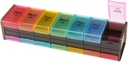 Extra Large Weekly Pill Organizer,GrnPeak Jumbo 7-Day Vitamin Organizer 2 Times a Day to Hold Medication,Cod Liver Oil and Supplements