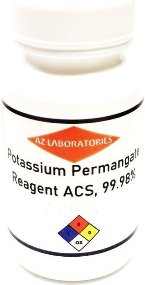 Potassium Permanganate Reagent Grade / 8 OZ/Free Flowing Powder/Detox Pro Health/Same Day Ship/USA Made/ 100%