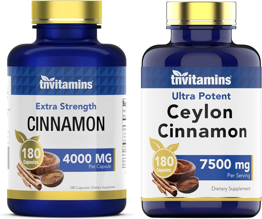 tnvitamins Cinnamon Complex and Ceylon Cinnamon