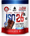 ISO26 Grass Fed Whey Protein Isolate with no Artificial sweeteners. Naturally Sweetened with Monk Fruit, 1.6 Pounds, 24 Servings, Chocolate Milk.