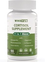 Cortisol Supplement for Women, 11 in 1 Lower Cortisol Blend with Ashwagandha, Phosphatidylserine, Magnesium, L-Theanine, Vegan, 90 Capsules