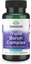 Swanson Triple Boron Complex - Bone Health and Joint Support Mineral Supplement - Citrate, Aspartate, Glycinate (250 Capsules)