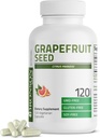 Bronson Grapefruit Seed Extract 500 MG per Serving Citrus Paradisi Supports Immune Health & Helps Maintain a Healthy Gastrointestinal Tract - Non-GMO, 120 Vegetarian Capsules