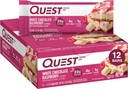 Quest Nutrition- High Protein, Low Carb, Gluten Free, Keto Friendly, 12 Count White Chocolate Raspberry