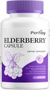 Elderberry Capsule with Magnesium and Vitamin C, D3 & Zinc - Immune Support Supplement for Adults, 120 Capsules, 60-Day Supply