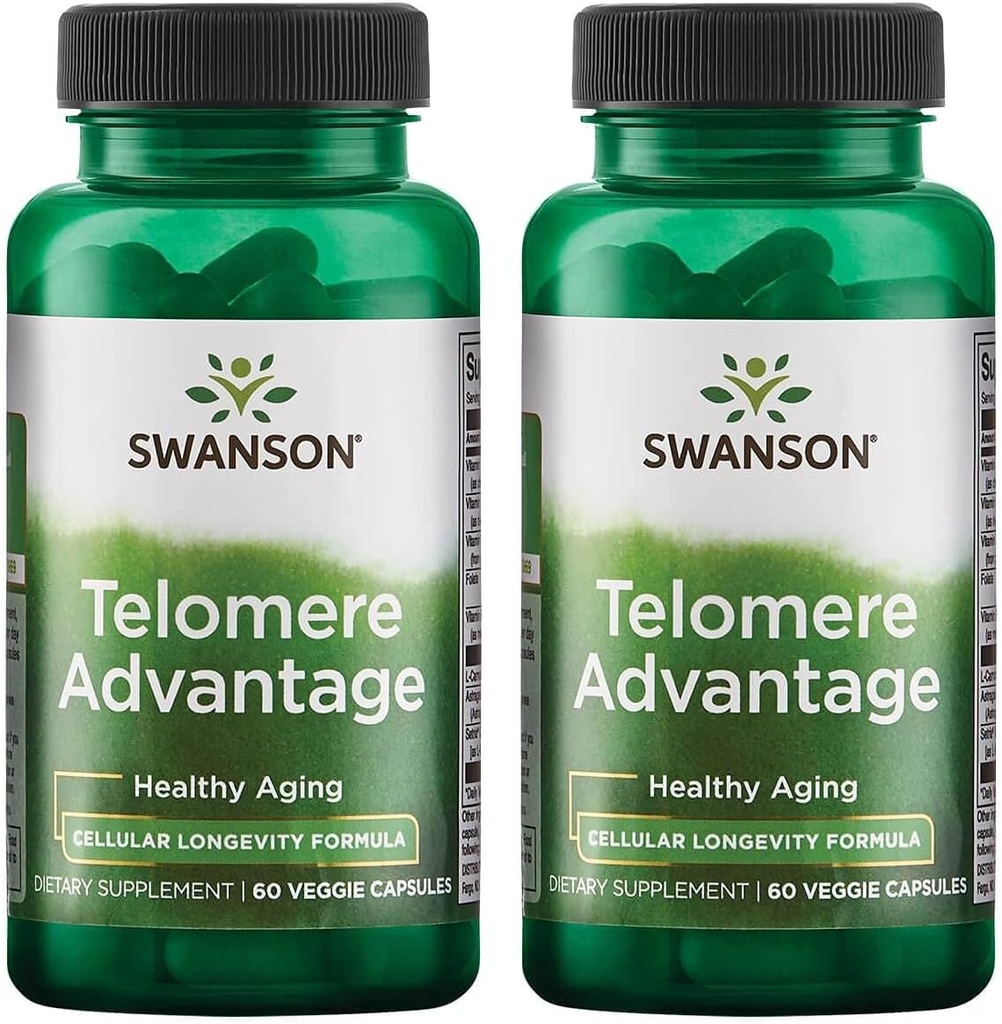 Swanson Ultra Telomere Advantage 60 Veg Caps 2 Pack