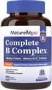 Complete B Complex, All 8 B Vitamins, Methyl B12, Methyl Folate, Biotin, P-5-P, Highly Absorbable, Energy Production, 60 Vegan Caps