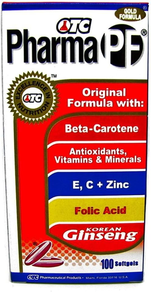 OTC Pharma PF Gold Formula Original Formula 100 Softgels Dietary Supplement