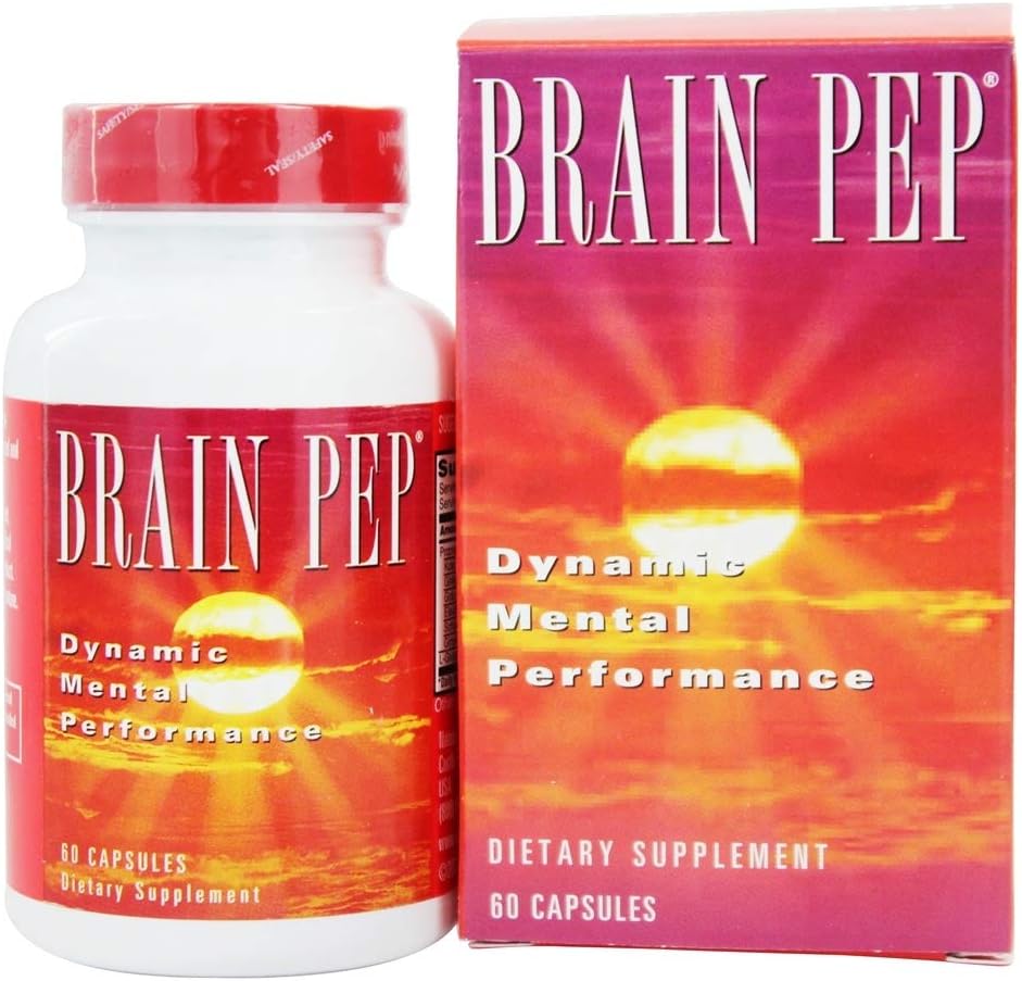 Natural Balance Brain Pep | Brain Function Supplement with Ginkgo Biloba, Kola Nut | Helps Support Improved Memory, Focus & Mental Clarity | 60 Capsules