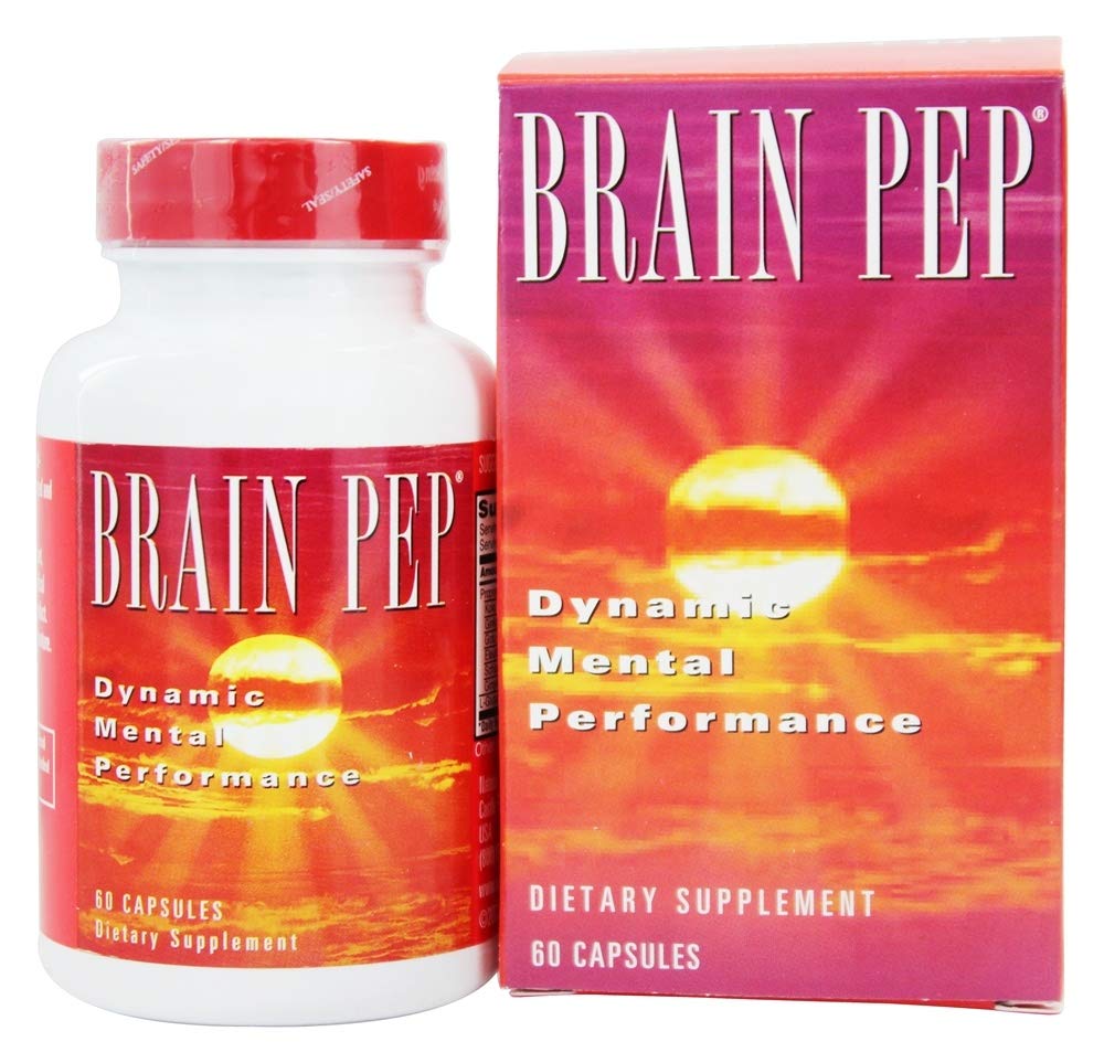 Natural Balance Brain Pep | Brain Function Supplement with Ginkgo Biloba, Kola Nut | Helps Support Improved Memory, Focus & Mental Clarity | 60 Capsules