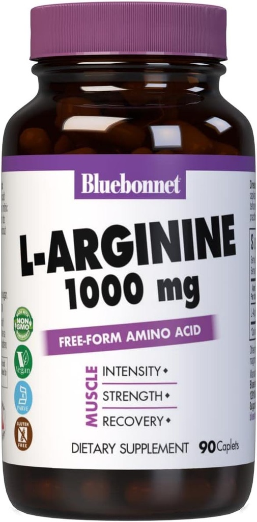 BlueBonnet L-Arginine 1000 mg Capsules, 90 Count
