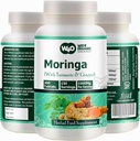 Moringa Tablets with Turmeric and Ginger, 300 Pills, 5 Month Supply, 150 Serving, 1000 Mg per Serving. One Capsule with Multiple Benefits - Supports Digestive Health(Pack of 1)