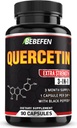 BEBEFEN Quercetin Capsules - 7050mg Formula Pills with Black Pepper Extract - 90 Capsules Quercetin Pills for Supports Immune Health & Cardiovascular Health - 3 Month Supply