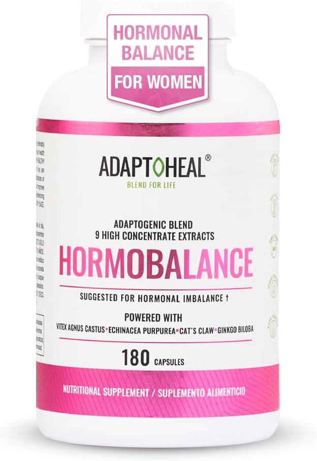 Hormone Balance for Women – Menopause & PMS Support Supplement – Adaptogens for Female Balance & Wellness – 180 Vegan Capsules