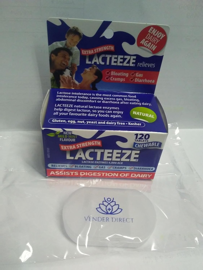 Lacteeze Extra Strength 4000 ALU, with Pill case