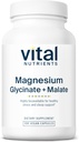 Vital Nutrients Magnesium Glycinate + Malate | 120mg Vegan Magnesium Supplement for Women and Men | Muscle, Heart, Bone Support* | Promotes Relaxation | Gluten, Dairy and Soy Free | 100 Capsules