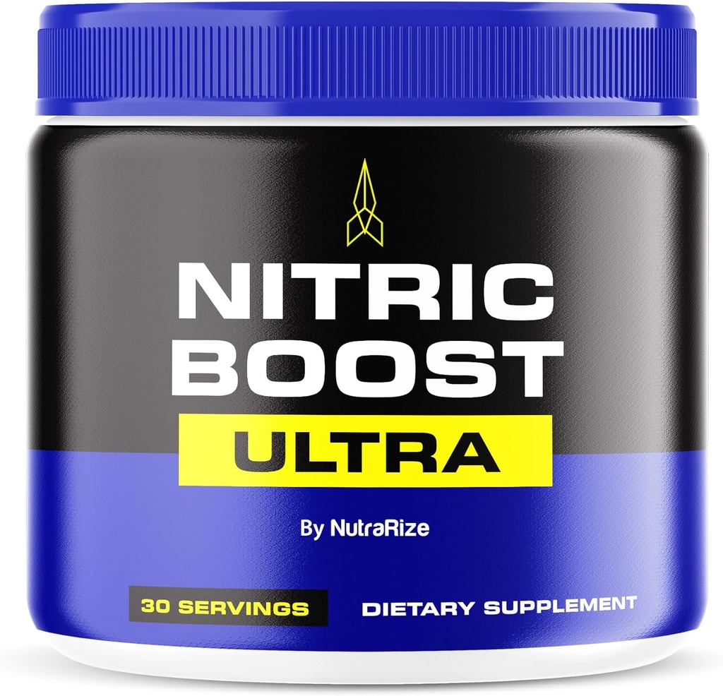 NutraRize Nitric Boost Ultra – Premium Daily Powder Blend in a Jar, Crafted to Help Maintain Energy, Support Natural Circulation, and Keep You Going, Official Reviews (30 Servings)
