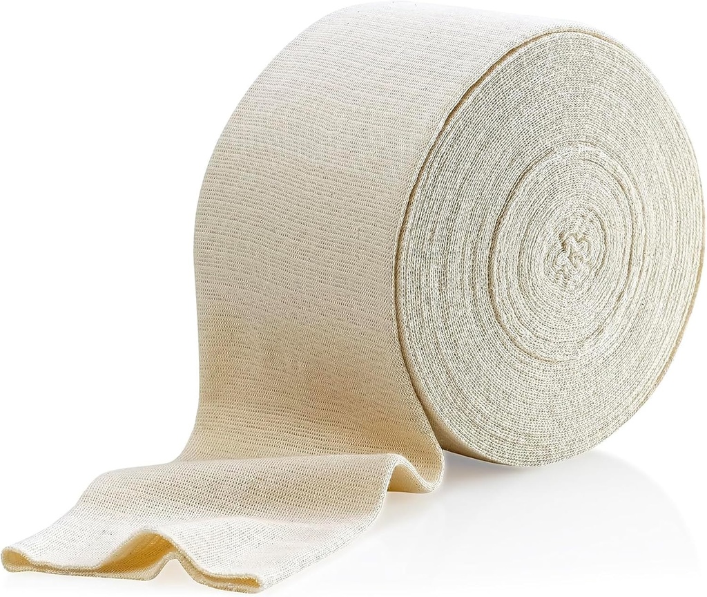 Elastic Tubular Support Bandage Size C, 10M Box - Natural Color (2.75" X 33 feet) for Large Knee Support Bandage -Medium Thigh, Cotton Spandex