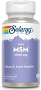 SOLARAY Pure MSM Capsules, 1000 mg, 60 Count