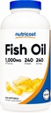 Nutricost Fish Oil Omega 3 Softgels with EPA & DHA (1000mg of Fish Oil, 560mg of Omega-3), 240 Softgels, Non-GMO, Gluten Free.