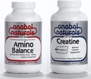 Anabol Naturals Energy Stack: Amino Balance 100 gram Pure Powder & Creapure Creatine 100 gram Pure Powder